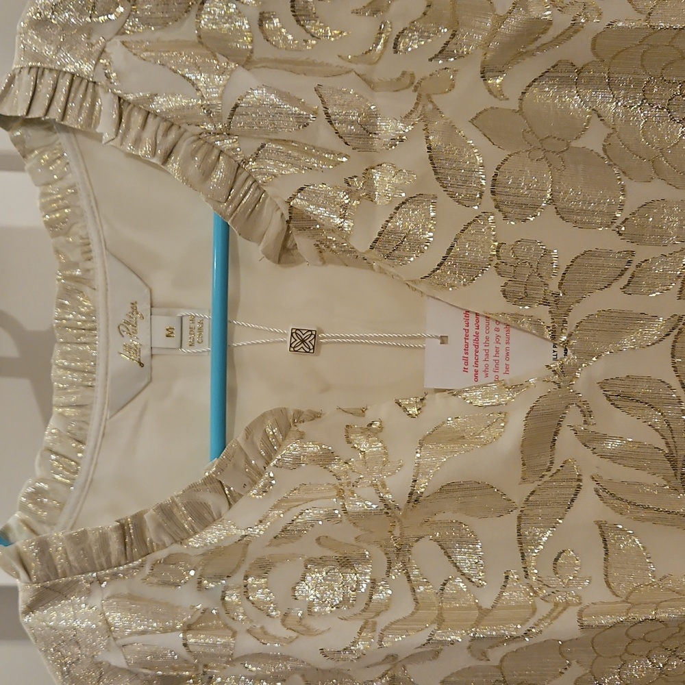 BNWT Lilly Pulitzer Giana Long Sleeve Silk Top M - Picture 4 of 8